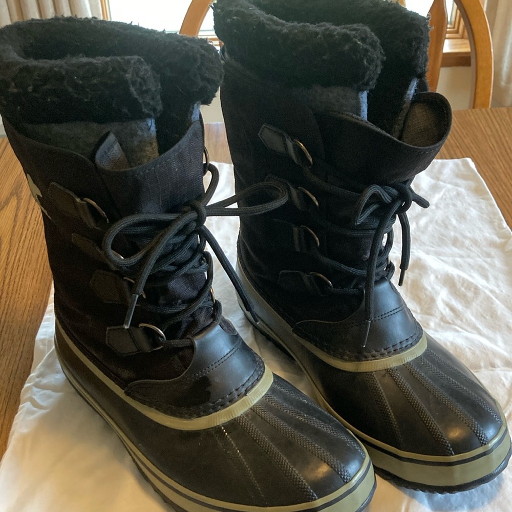 Sorel Men's Black Winter Boots -Size 10.5